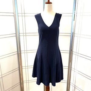Lilly Pulitzer Dahlia Fit and Flare Navy Blue Dress - Size S
